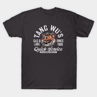 Tang Wu's Gas and Lube - Biker Style (Multicolor - Worn - Reverse) T-Shirt